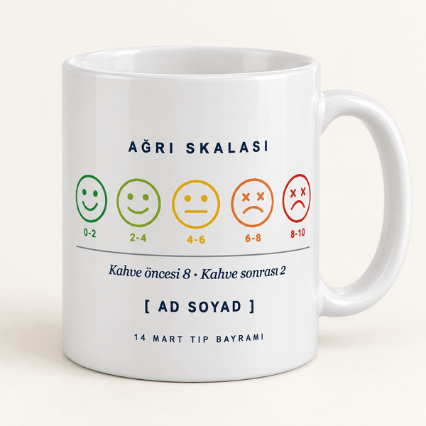 Ağrı Skalası İsimli Doktorlar Günü Kupası - Hediye Kutusu