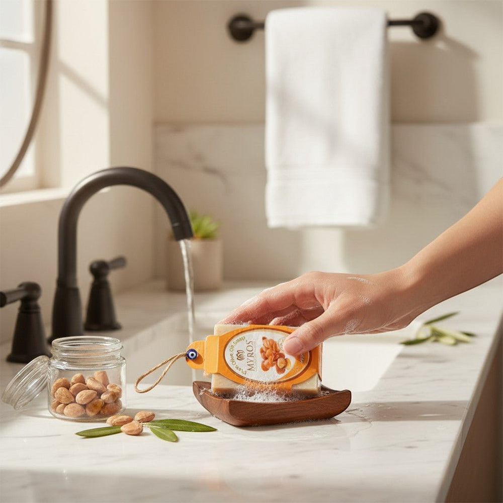 Argan İpli Boncuklu Sabun - Hediye Kutusu