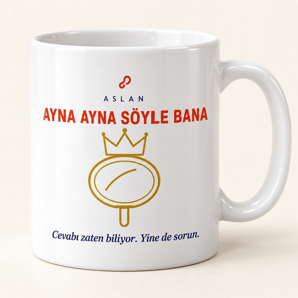 Aslan Burcu Mizahi Kupa - Hediye Kutusu