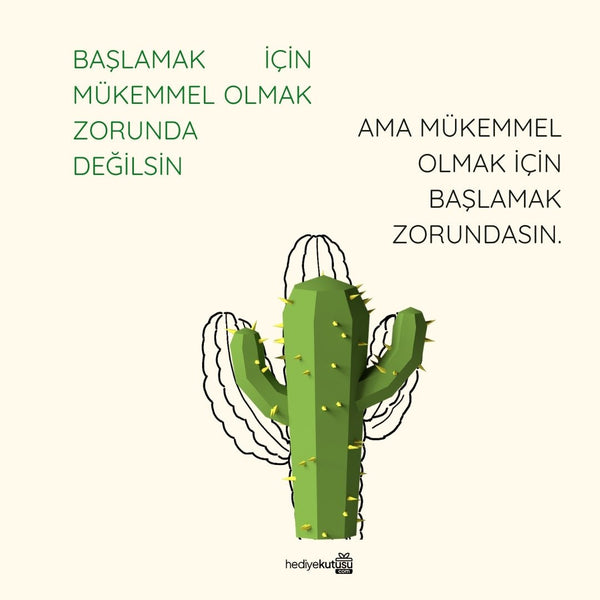 Başlamak Motivasyon Kartı - Hediye Kutusu