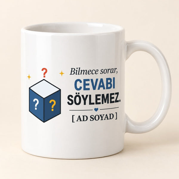 Bilmece Sorar - İsimli Amca Kupası - Hediye Kutusu