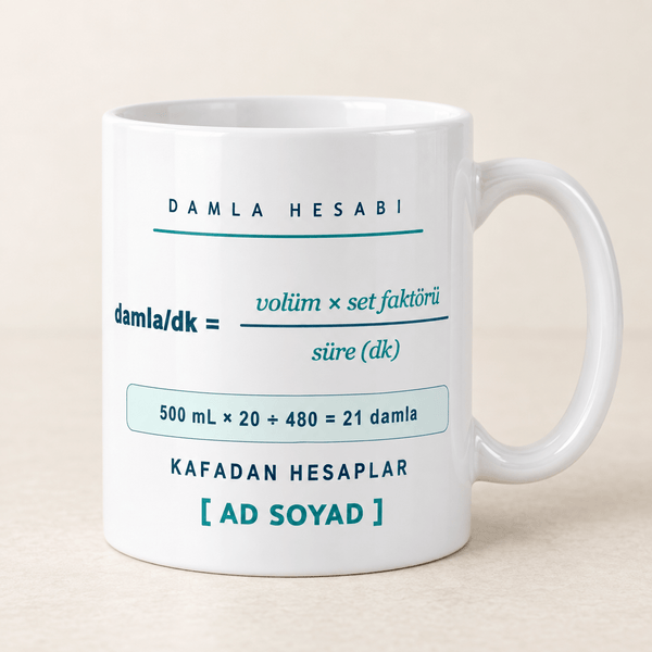 Damla Hesaplı İsimli Hemşire Kupası - Hediye Kutusu