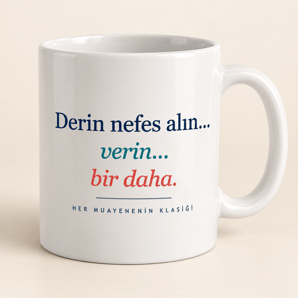 Derin Nefes Alın Yazılı Doktor Kupası - Hediye Kutusu