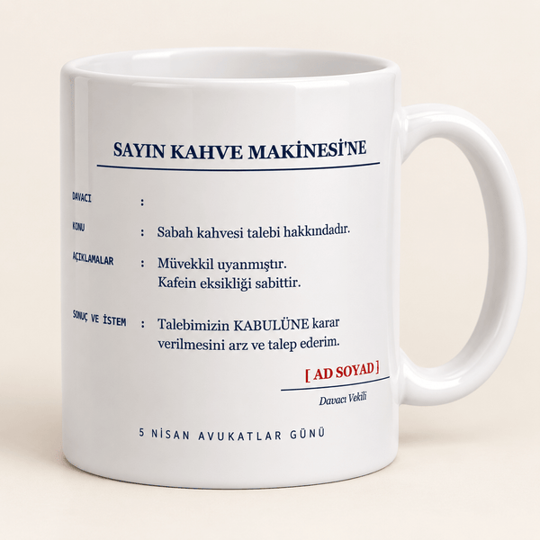 Dilekçe İsimli Avukat Kupası - Hediye Kutusu