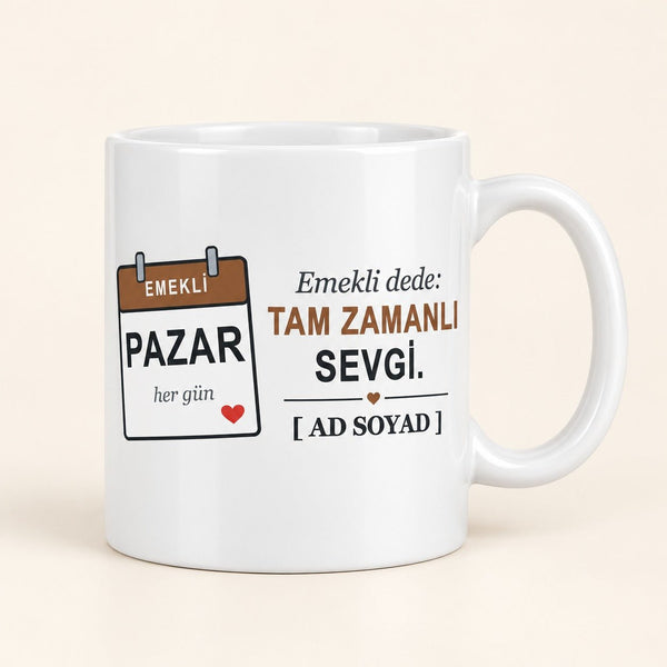 Emekli Dede - İsimli Dede Kupası - Hediye Kutusu