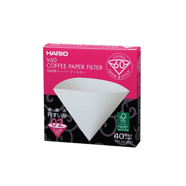 Hario V60 02 Dripper Filtresi 40 Adet - Hediye Kutusu
