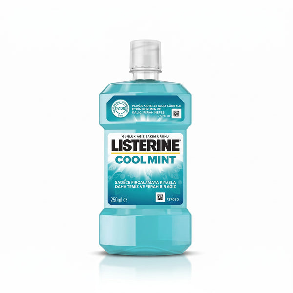 Hediye Kutusu Listerine Cool Mint 250 ml nane aromalı ferahlatıcı ağız bakım suyu