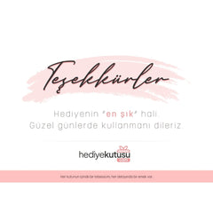 Hediye Kutusu Teşekkür Kartı - Hediye Kutusu