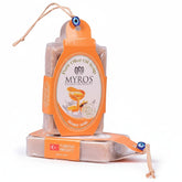 Hediye Kutusu honey milk olive oil soap with string and evil eye charm, natural care product