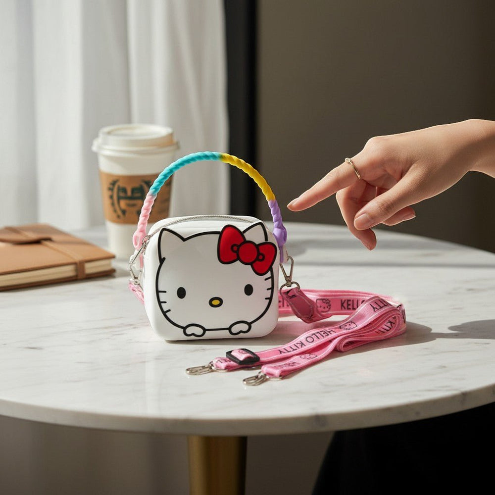 Hello Kitty Silikon Çanta Beyaz - Hediye Kutusu