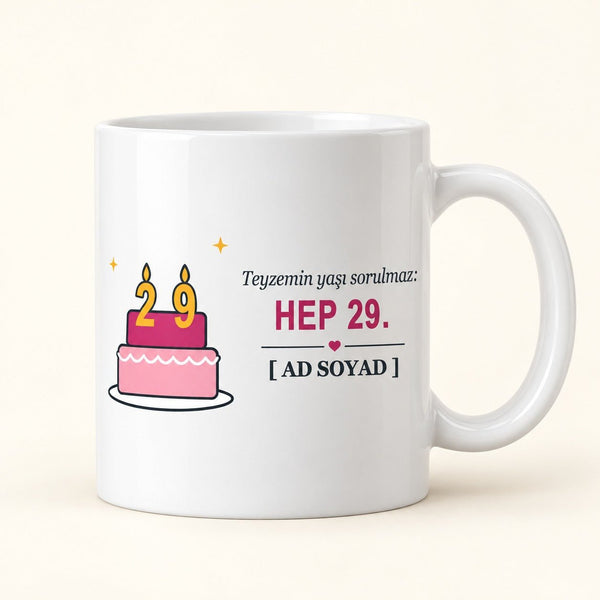 Hep 29 - İsimli Teyze Kupası - Hediye Kutusu