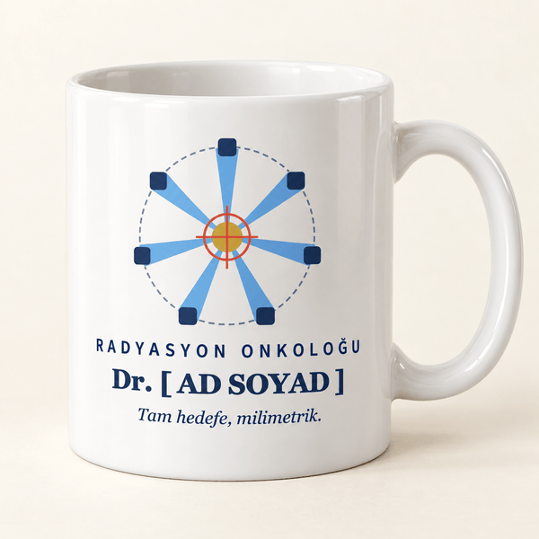 Işın Odaklı İsimli Radyasyon Onkoloğu Kupası - Hediye Kutusu