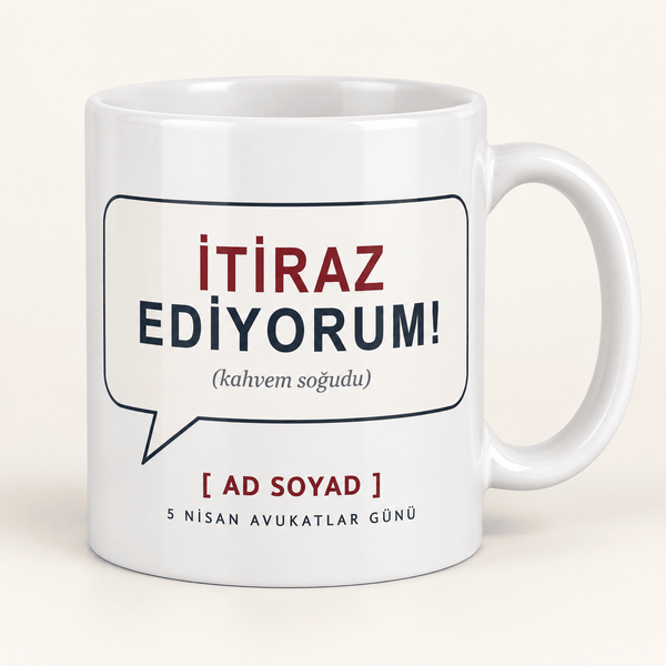 İtiraz Ediyorum İsimli Avukat Kupası - Hediye Kutusu