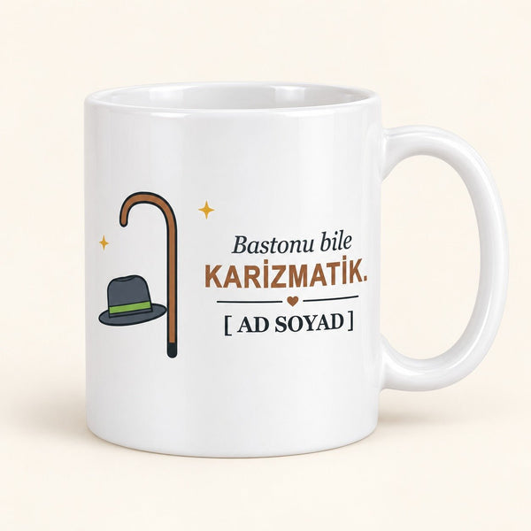 Karizmatik Dede - İsimli Dede Kupası - Hediye Kutusu