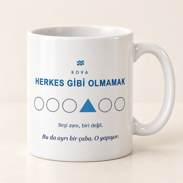 Kova Burcu Mizahi Kupa - Hediye Kutusu