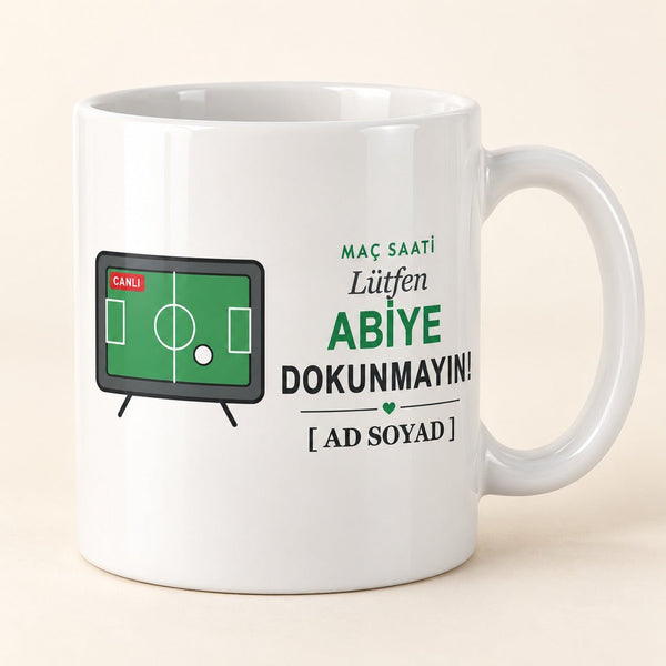 Maç Saati - İsimli Abi Kupası - Hediye Kutusu