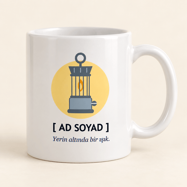 Madenci Lambalı İsimli Madenci Kupası - Hediye Kutusu