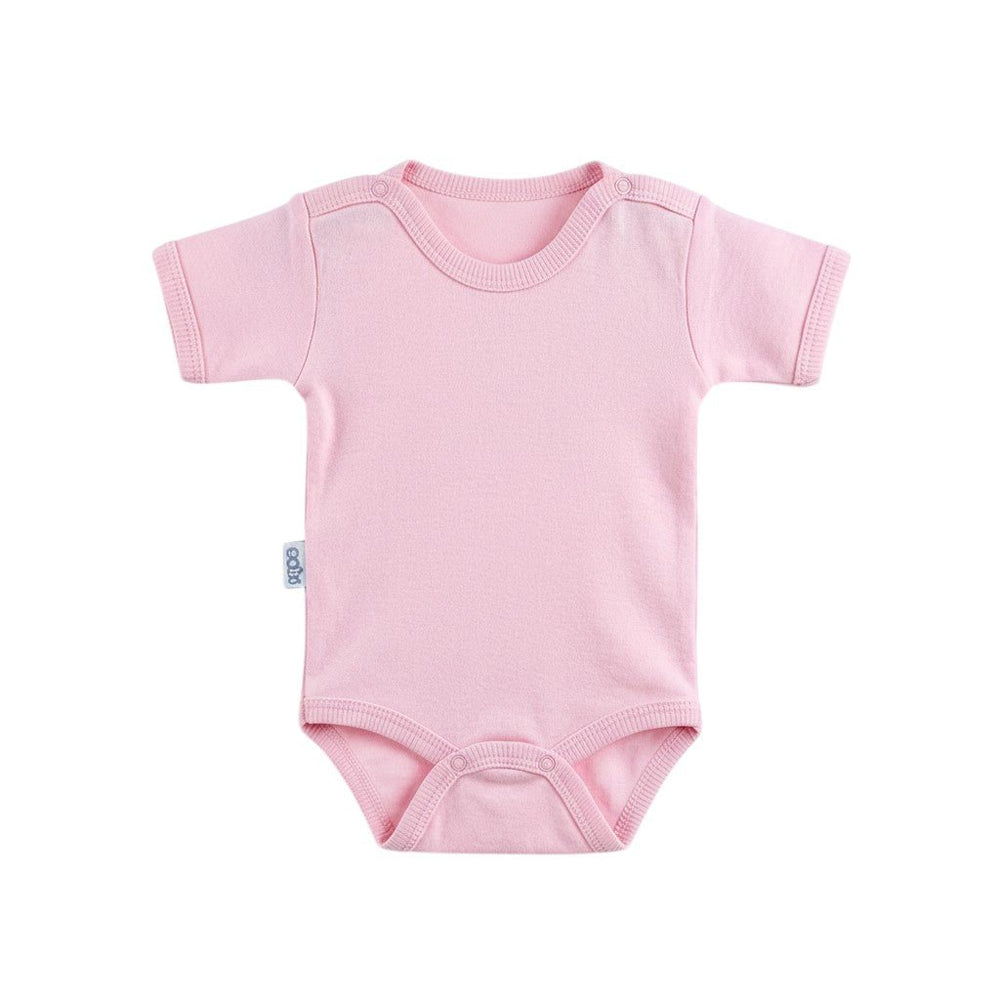 Pembe Pamuklu Bebek Body (0 - 3 Ay) - Hediye Kutusu