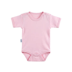 Pembe Pamuklu Bebek Body (0 - 3 Ay) - Hediye Kutusu