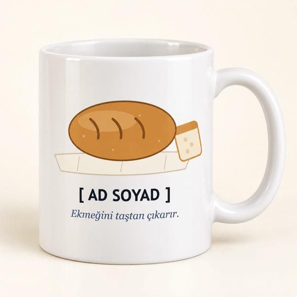 Somun Ekmekli İsimli Emekçi Kupası - Hediye Kutusu
