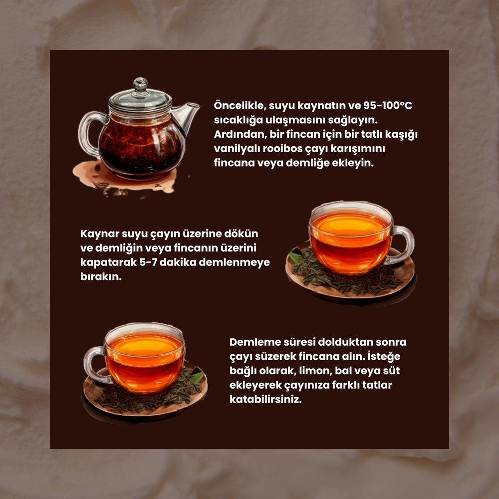 Vanilyalı Çikolatalı Rooibos 50 Gram - Hediye Kutusu