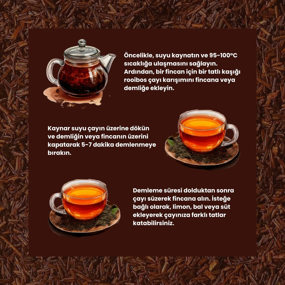 Vanilyalı Rooibos Çayı 50 Gram - Hediye Kutusu