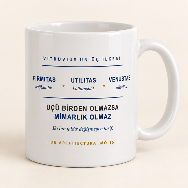 Vitruvius'un Üç İlkesi Mimar Kupası - Hediye Kutusu