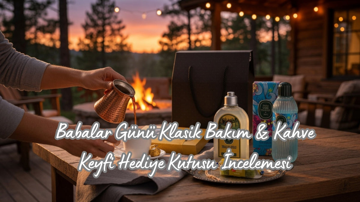 Babalar Günü Klasik Bakım & Kahve Keyfi Hediye Kutusu Seti - Hediye Kutusu