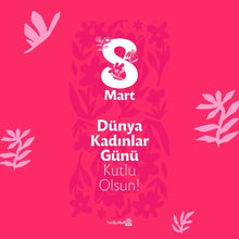 8 Mart Dünya Kadınlar Günü Tebrik Kartı