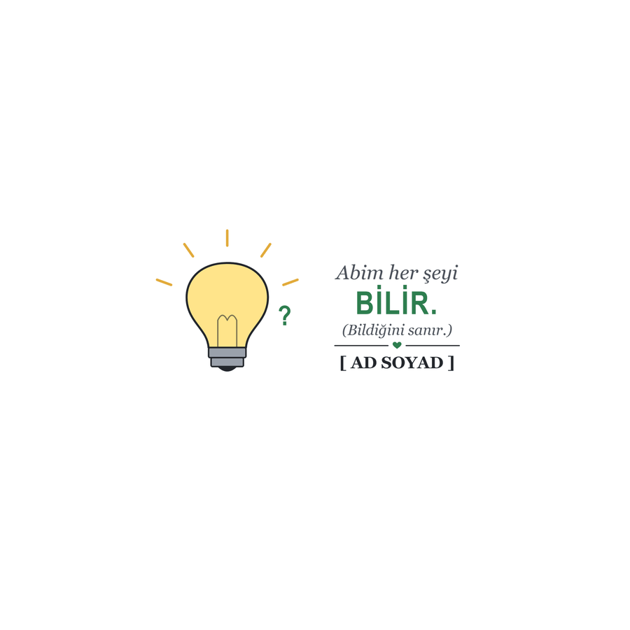 Abi Her Şeyi Bilir - İsimli Abi Kupası - Hediye Kutusu