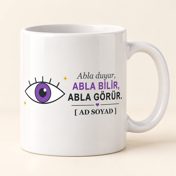 Abla Bilir, Abla Görür - İsimli Abla Kupası - Hediye Kutusu