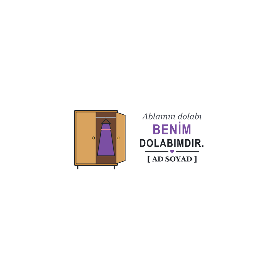 Ablamın Dolabı - İsimli Abla Kupası - Hediye Kutusu