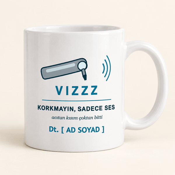 Aeratörlü İsimli Diş Hekimi Kupası - Hediye Kutusu