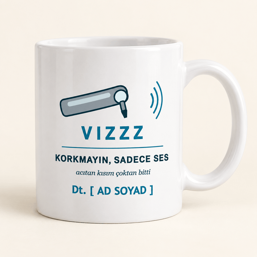Aeratörlü İsimli Diş Hekimi Kupası - Hediye Kutusu