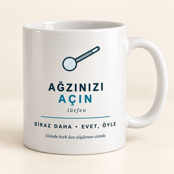 Ağzınızı Açın Lütfen Diş Hekimi Kupası - Hediye Kutusu