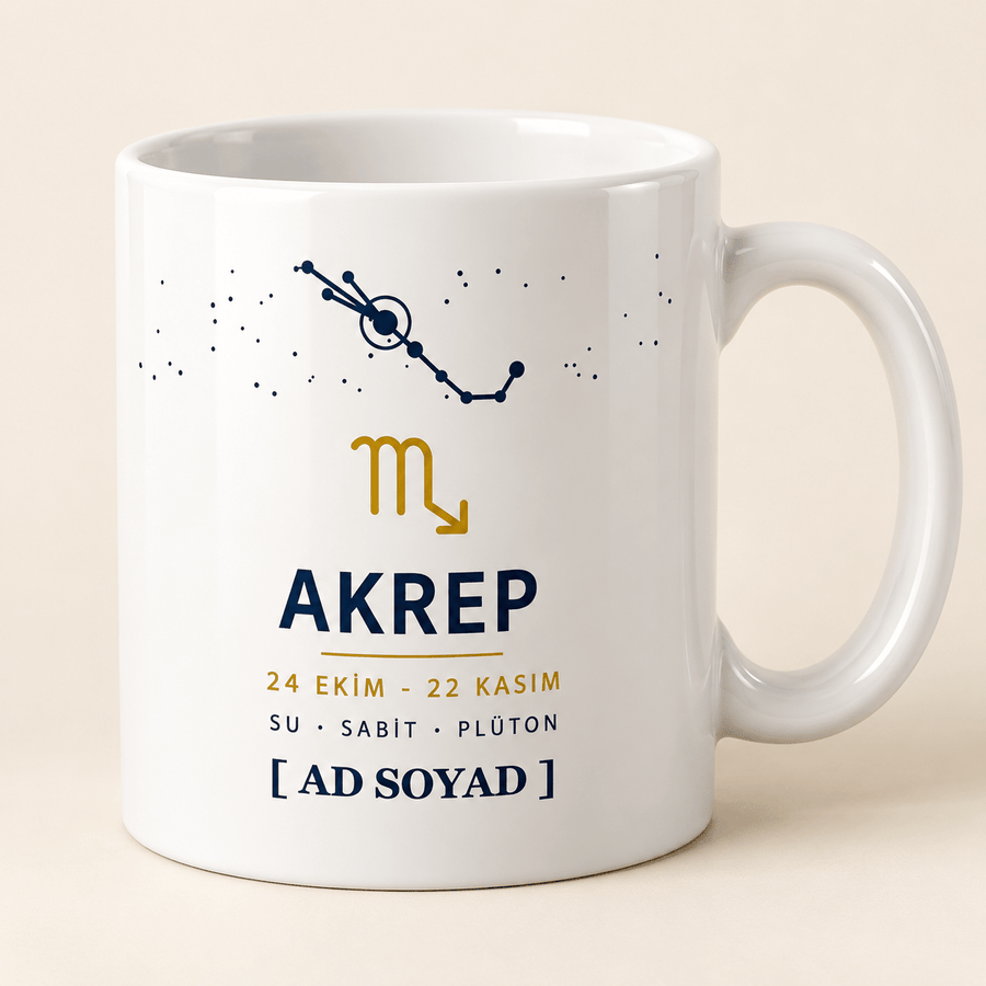Akrep Burcu İsimli Kupa - Hediye Kutusu
