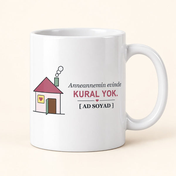 Anneannemin Evi - İsimli Anneanne Kupası - Hediye Kutusu
