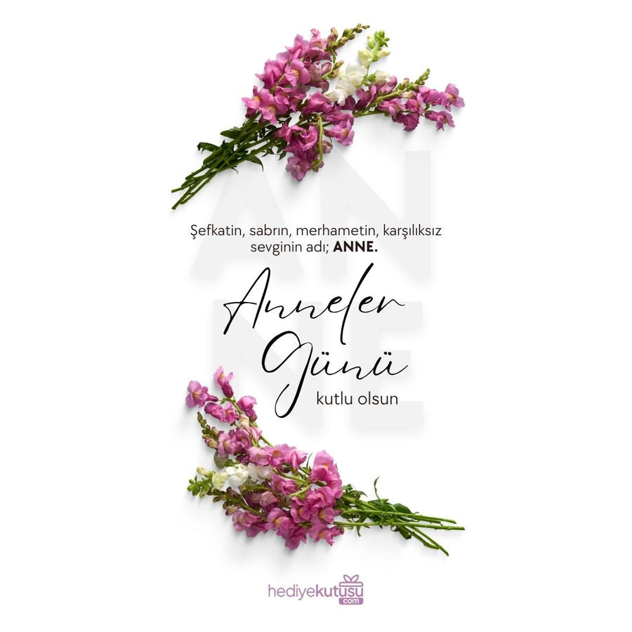 Anneler Günü Tebrik Kartı - Hediye Kutusu