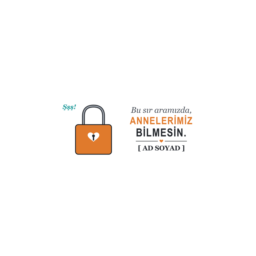 Annelerimiz Bilmesin - İsimli Kuzen Kupası - Hediye Kutusu