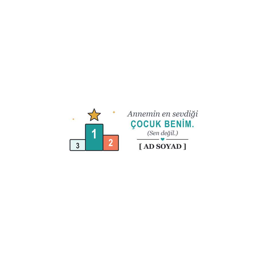 Annemin En Sevdiği - İsimli Kardeş Kupası - Hediye Kutusu
