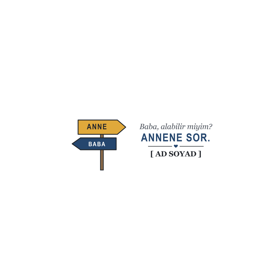 Annene Sor - İsimli Baba Kupası - Hediye Kutusu