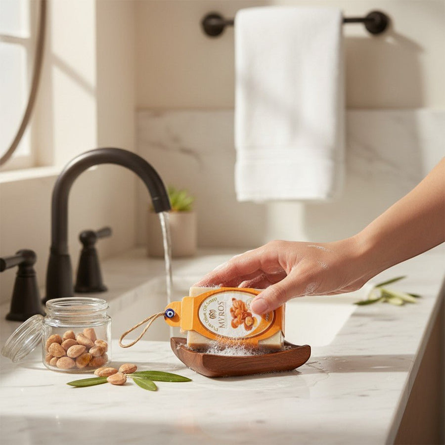 Argan İpli Boncuklu Sabun - Hediye Kutusu