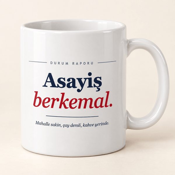 Asayiş Berkemal Yazılı Polis Kupası - Hediye Kutusu