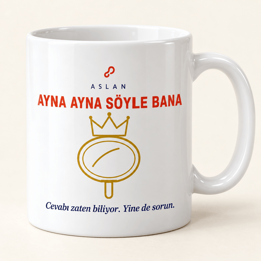 Aslan Burcu Mizahi Kupa - Hediye Kutusu