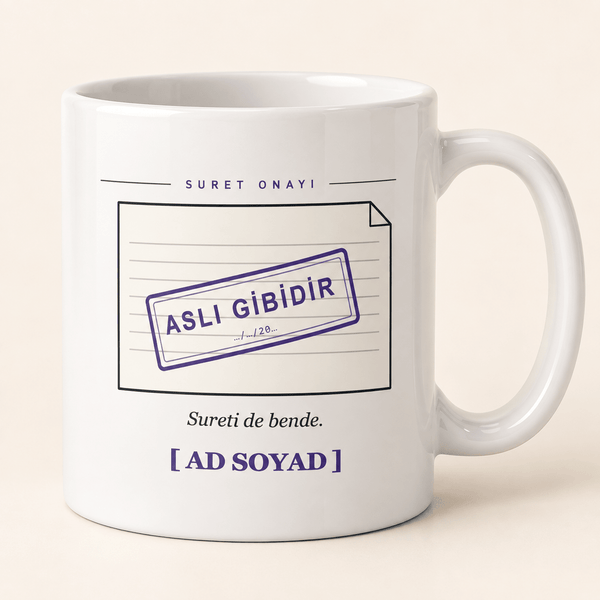 "Aslı Gibidir" İsimli Zabıt Kâtibi Kupası - Hediye Kutusu
