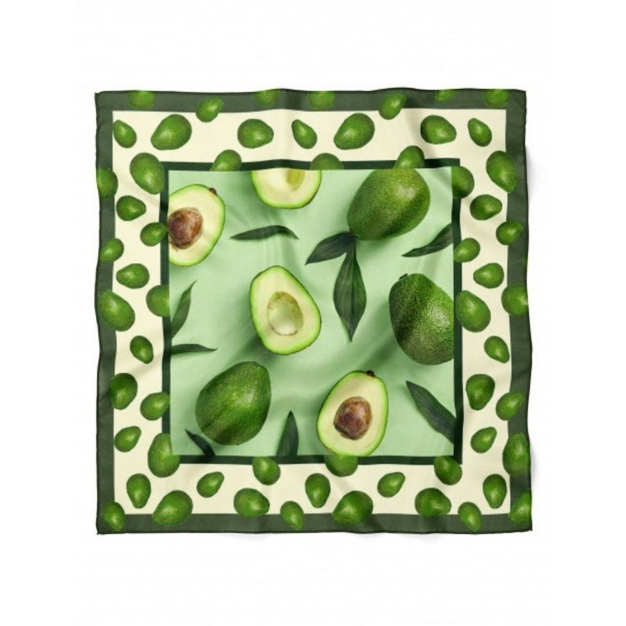 Avokado Desen Fular Bandana - Hediye Kutusu