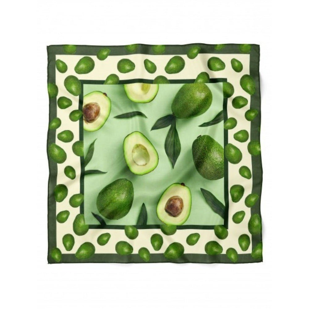 Avokado Desen Fular Bandana - Hediye Kutusu