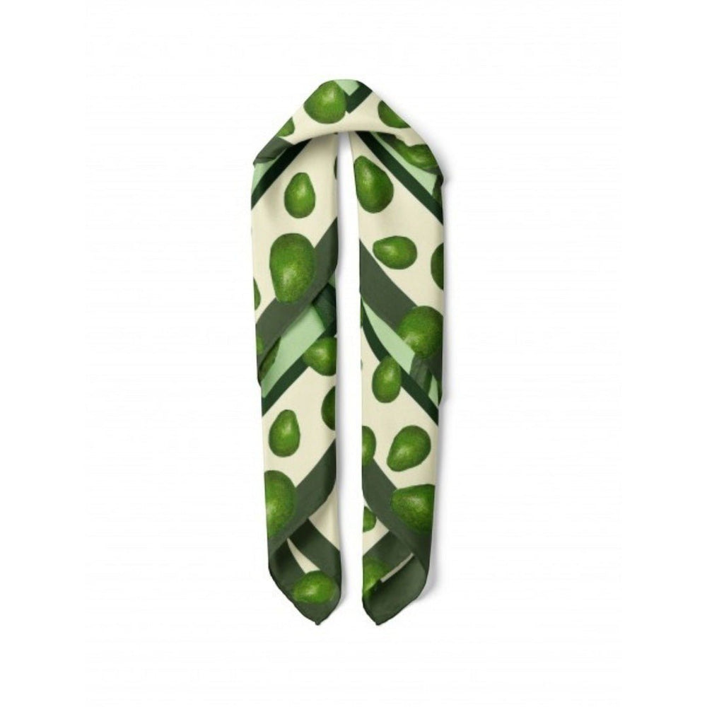 Avokado Desen Fular Bandana - Hediye Kutusu