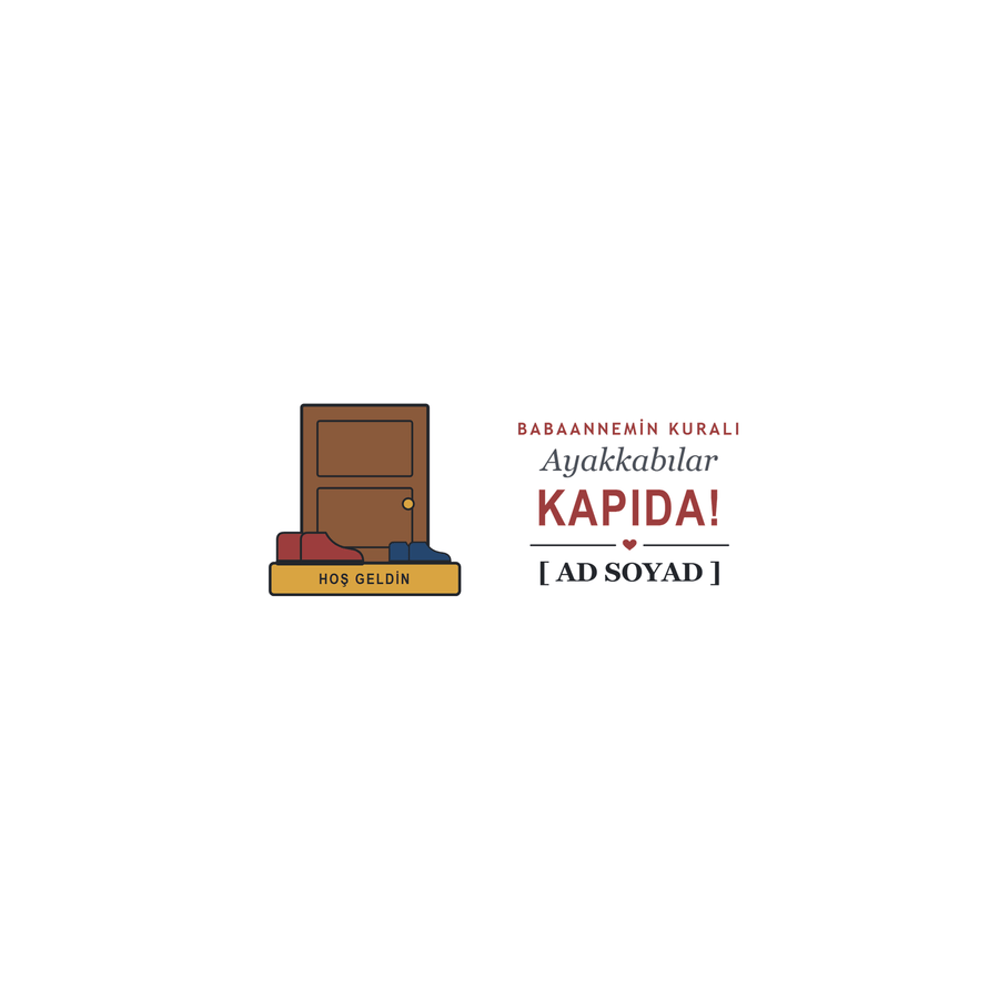 Ayakkabılar Kapıda - İsimli Babaanne Kupası - Hediye Kutusu