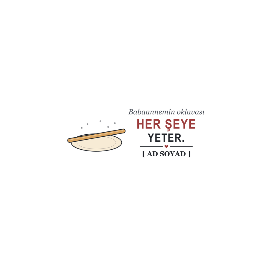 Babaannemin Oklavası - İsimli Babaanne Kupası - Hediye Kutusu